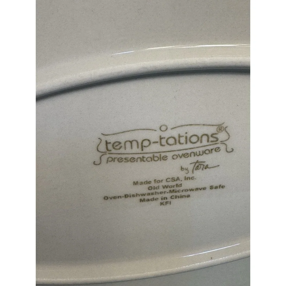 Temp-tations Old World Autumn Tea Serving Set With‎ Tray Fall Leaves Acorns. 6pc